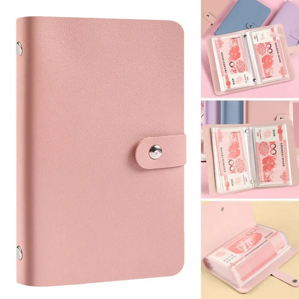 Funny Save Money 100 Envelopes Money Saving Challeng Large Capacity PU Mini Binder Savings Challenge Waterproof Reusable Savings Challenges Sheets Lovers