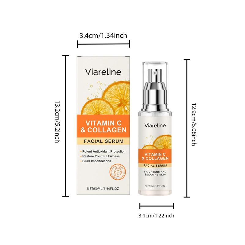 Product Introduction of Vitamin C & Collagen Facial Serum, Moisturizing Facial Essence, Hydrating Facial Serum, Face Serum for Women & Men 1