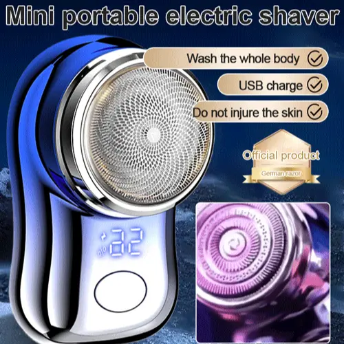 Men's electric razor mini power display razor digital digital display washable electric razor