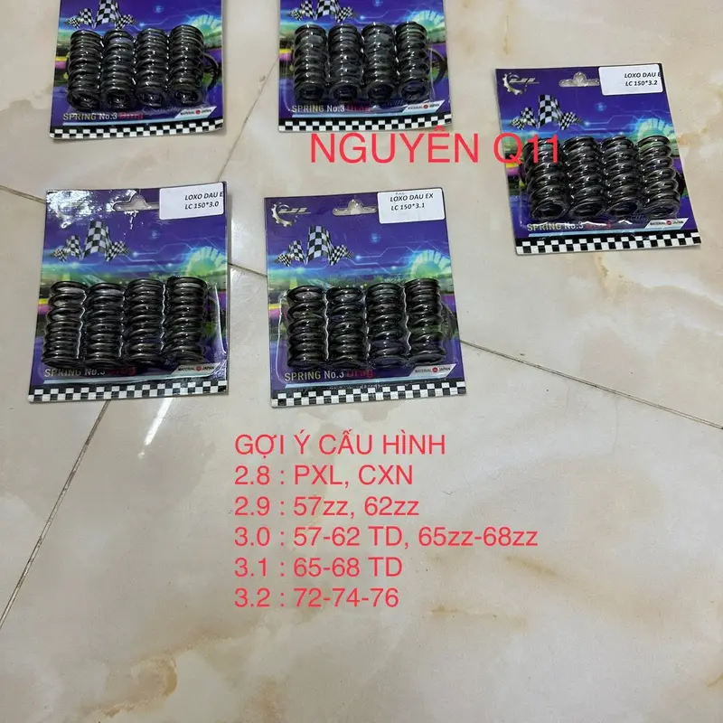 LOXO ĐẦU THÉP NHẬT CKHL CHO EX150 ĐỦ SIZE 2.8 2.9 3.0 3.1 3.2 0