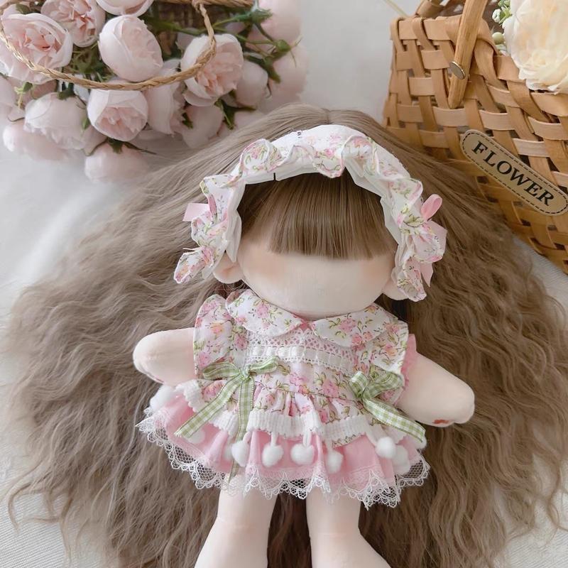 [3-14kg] Lolita hoa xanh Tặng Kèm khăn voan đội đầu cho bé mặc đầy tháng thôi nôi size 3-13kg Len váy  lệch áo  dài vay tetcho vaybe