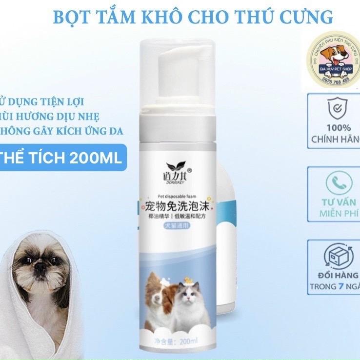 Sữa tắm khô cho chó mèo Bọt tắm khô cho chó mèo
