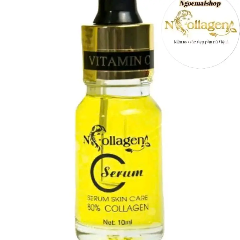 Serum Vitamin C NCollagen 10 ml cấp ẩm, giúp da căng bóng mịn màng dành cho da khô và da bình thường Làm Đẹp Da Nữ Dưỡng Ẩm Da Chăm Sóc Da Skincare