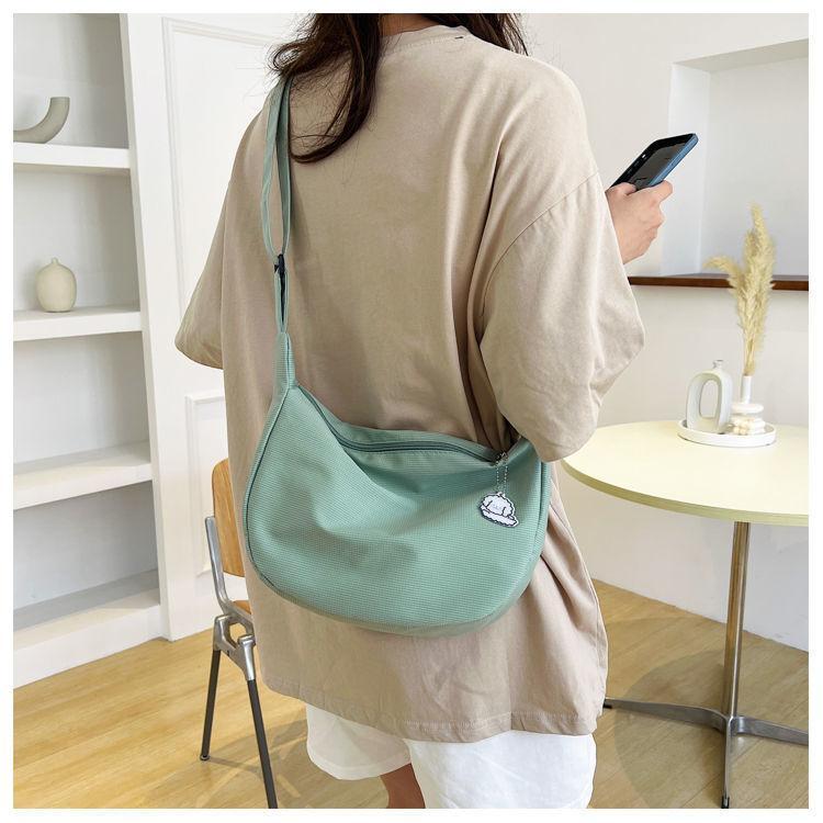 Túi Bánh Bao, Thời Trang Mới, Dung Lượng Lớn, Túi Đeo Chéo Và Đeo Vai, Ngọt Ngào Và Tự Nhiên, Thích Hợp Cho Học Sinh, Túi Phong Cách Kan, Dành Cho Nữ 2