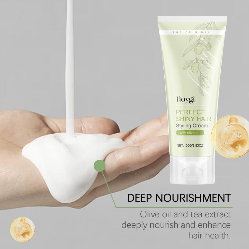 Product Introduction of Smooth Curl Styling Cream, Anti-Frizz & Hydrating Hair Cream, Long-Lasting Shine, Natural Curl Definition, 100g Wax for Women 19