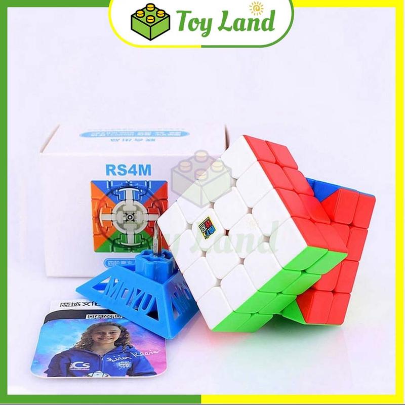 Rubik 4x4 RS4M 2020 Stickerless Có Nam Châm Rubic  RS4 M MoYu MeiLong 4 Tầng Rubic 4x4x4 Đồ Chơi Lắp Ráp Xếp Hình