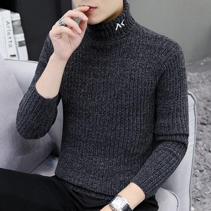 Product Introduction of Áo Len Cổ Lọ Cho Nam, Phong Cách Hàn Quốc, Hợp Xu hướng, Dáng Ôm, Đồ Len Cơ Sở, Thích Hợp Cho Mùa Thu, Áo Mặc Bên Ngoài Thường Ngày Quần Áo Im Lặng, Ralph, Tay Áo 5, Dưới Cánh Tay, Xu Hướng 2024 2