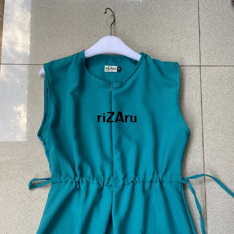 Inner dress Kutung gamis tanpa lengan kerut tali by riZAru 5