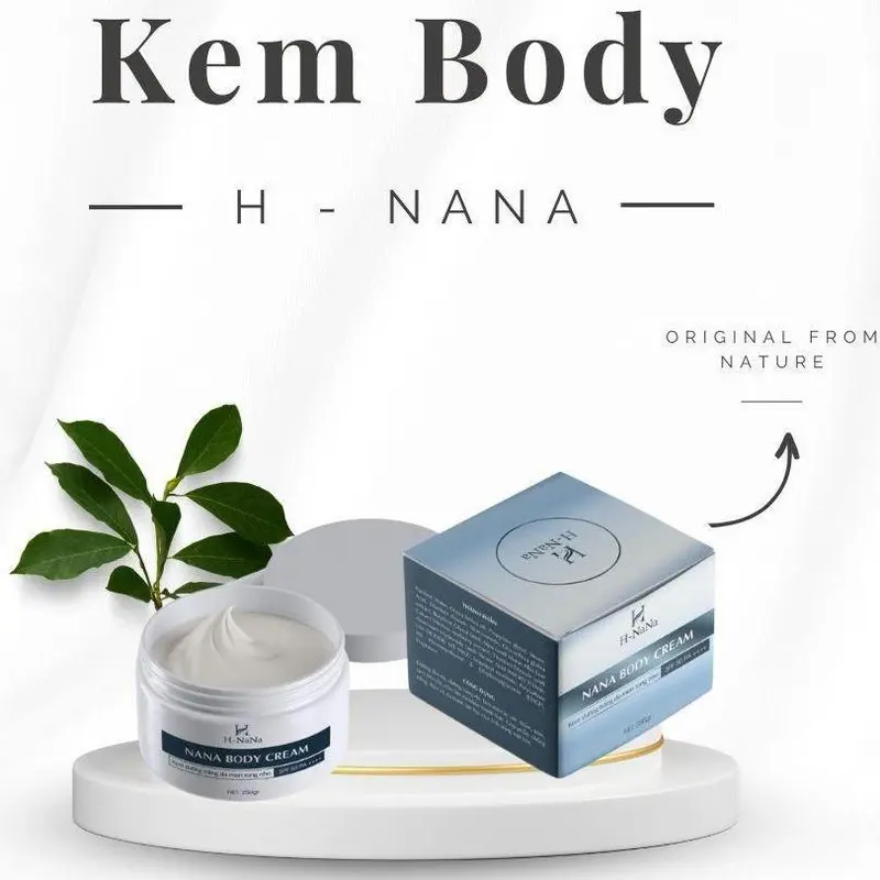 Kem Body - H Nana, dưỡng trắng, cung cấp dưỡng chất, độ ẩm cho da, chống nắng nâng tone tự nhiên không bết rít lộ vân k 0