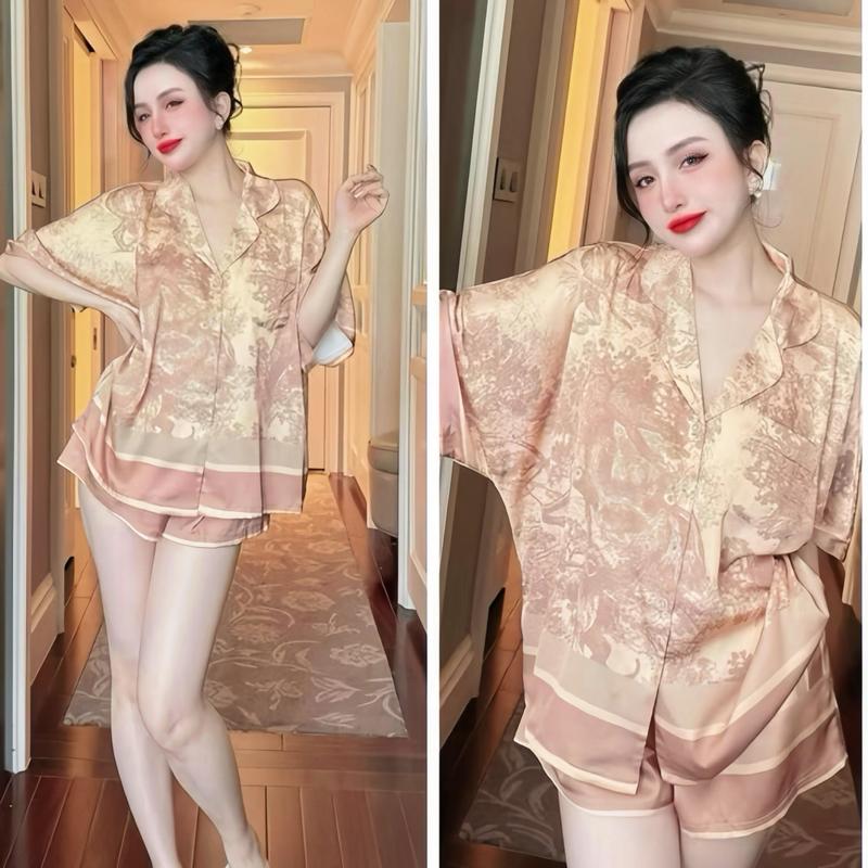  Set Bộ Đồ Ngủ Hisexy Pijama Form Cánh Dơi Lụa Latin Có Túi Áo Cao Cấp P15 