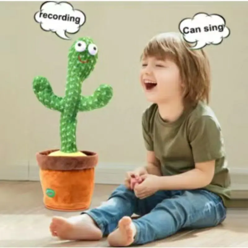 Boneka Pintar Kaktus Joget Dancing Joged Cactus Toy 3