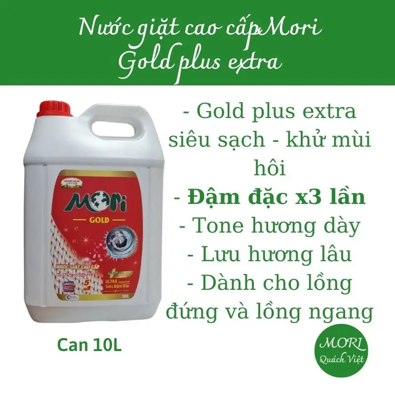 Nước giặt mori cao cấp có hương, can 10L 3