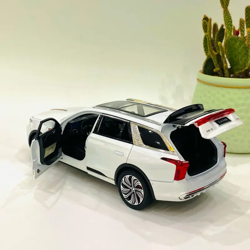 Mô hình xe Hongqi E-HS9 Toy Đồ Chơi Xe Mô Hình siêu xe mô hình diecast [ Tặng kèm biển số VIP ] & đồ chơi 4