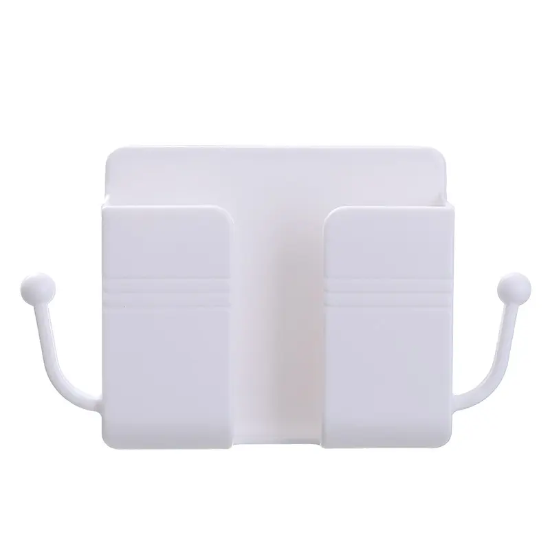 Hộp lưu trữ bảng điều khiển từ xa, Treo Tường, cho điều khiển từ xa TV và điều hòa không khí, Thích hợp cho đầu giường, sạc Điện Thoại Di Động và móc treo đồ, có giá đỡ Lắp Ráp 8
