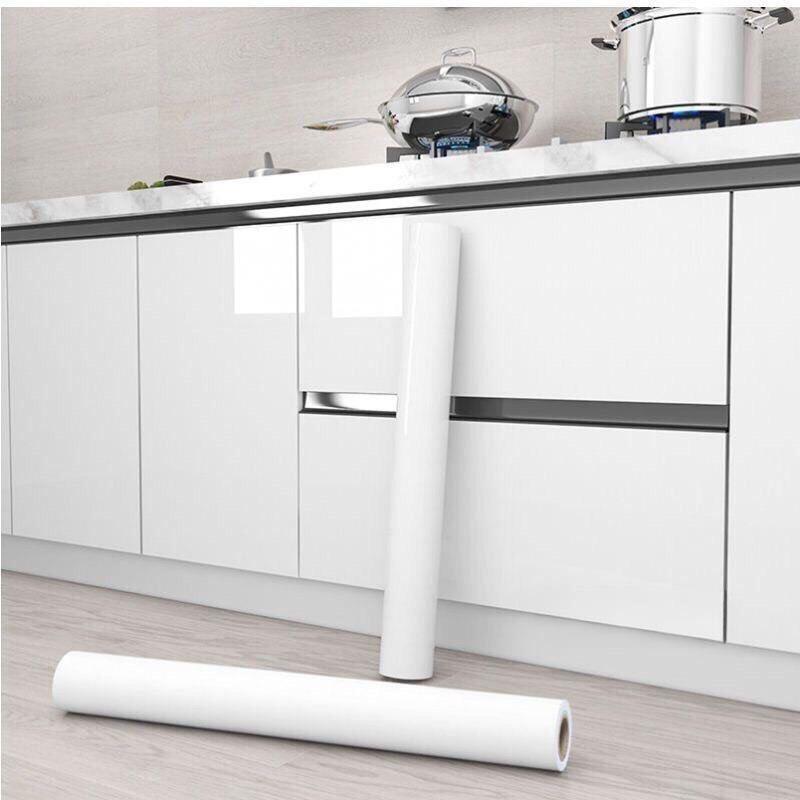 Decal trắng dán tường, bếp dán bàn, dán tủ khổ rộng 60cm tráng nhôm chống dầu mỡ chịu nhiệt độ cao TD056 Decor Phòng