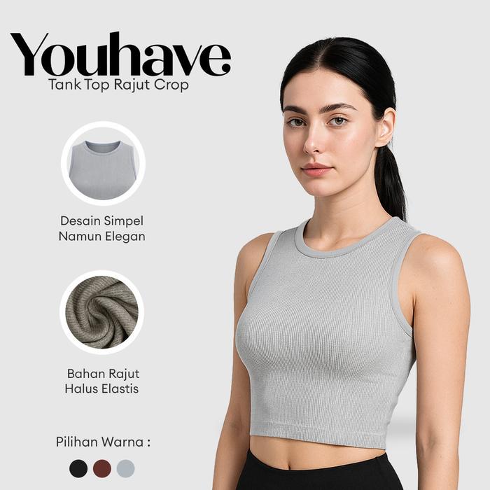 ë BIOTOP Knit tank top 1 Rib Knit Tank Top