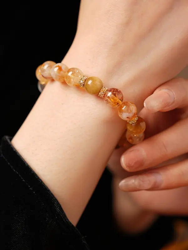 Natural Stone Beaded Bracelet, Fashionable Jewelry for Women & Girls, Trendy All-match & Exquisite Jewelry for Birthday Gift 2