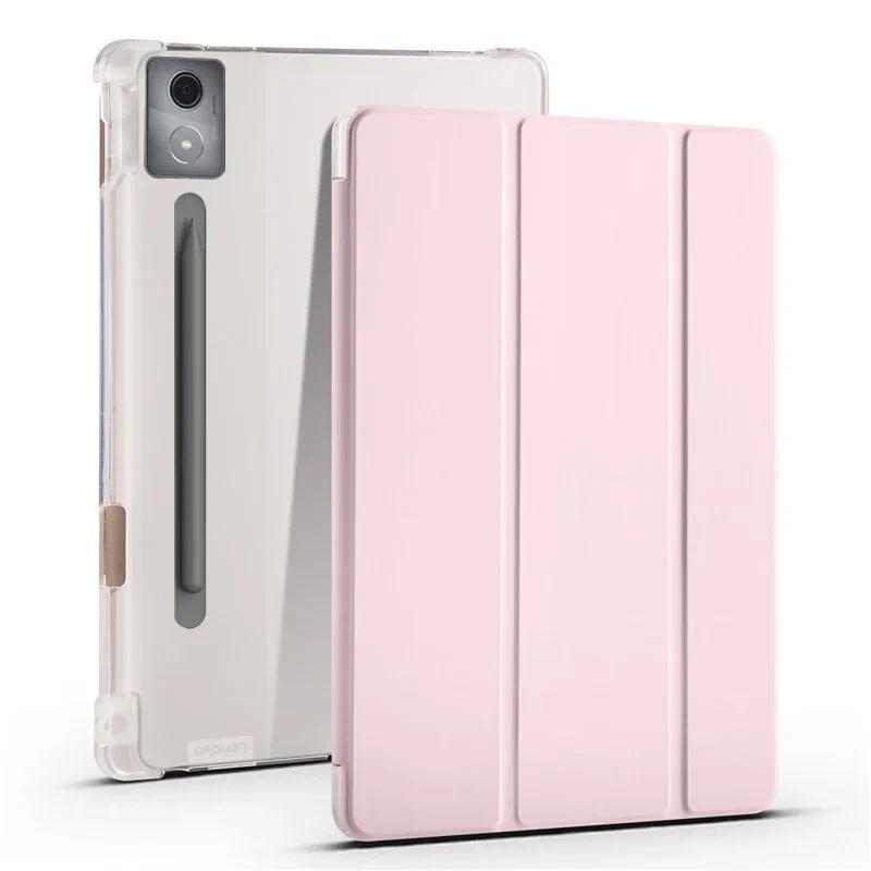 Ốp bảo vệ với mặt lưng da PU mềm, giá đỡ gấp ba và khe cắm bút tương thích với Lenovo Idea Tab Pro TB373FU và cũng với Xiaoxin Pad Pro 2025 TB375FC, máy tính bảng kích thước 12,7 inch.