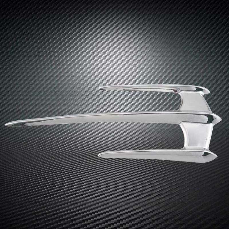 Motorcycle ABS Front Fender Lid Trim Mudguard Tip Accent For Yamaha XVS650/1100/1300 V-Star, XV1600/1700 Road Star, XV1900 Stratoliner/Roadliner; Honda VTX 1300/1800, Goldwing GL1800 F6B 4
