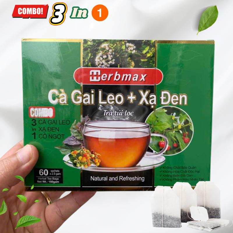 [Hộp Lớn 60 Gói] Trà Cà Gai Leo Xạ Đen Herbmax – Thanh Lọc Gan, Giải Độc, Hỗ Trợ Mát Gan 4