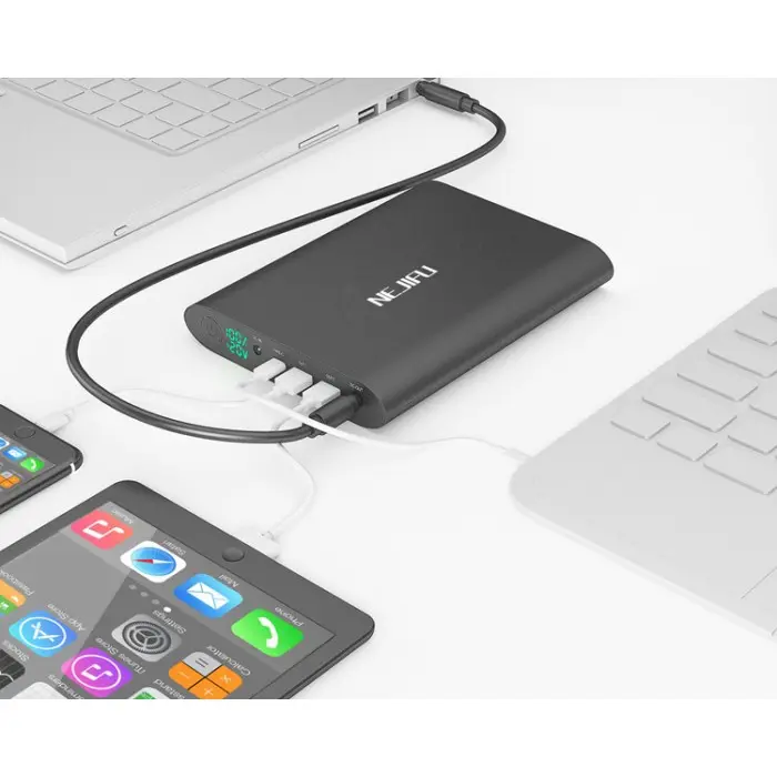READY STOCK!! Powerbank 50000 mAh, For Laptop, MacBook Fast Charging 3.0 - Hitam 2