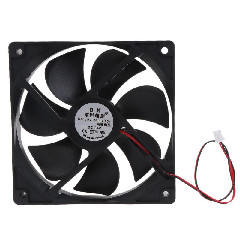Product Introduction of 120mm Fan CPU Cooler Radiator 5/12/24V for DC Brushless 12025 120x120x25mm for Cooling PC Computer for Case - 2Pin 45CFM 47