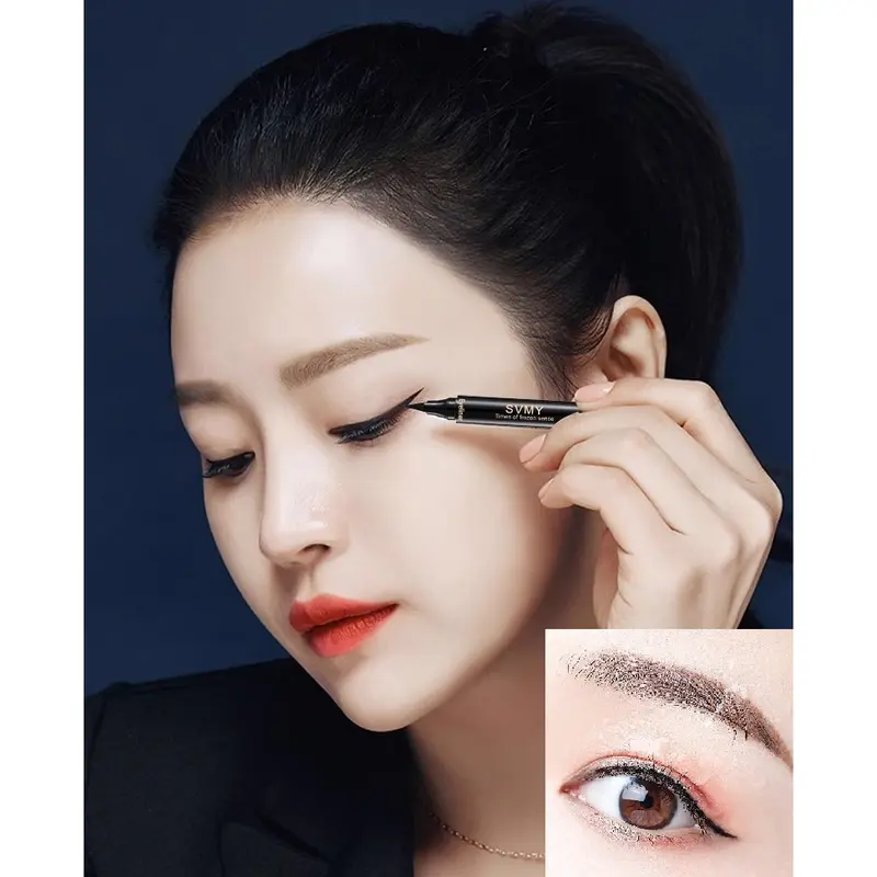 Eyeliner Stamp 2 in 1 Waterproof Liquid Eyeliner Pensil 2