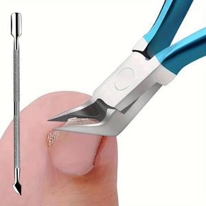 Cortauñas profesional de precisión, 2 piezas por juego, cortador de uñas gruesas y afilado para un corte perfecto y acabado de manicura y pedicura en casa