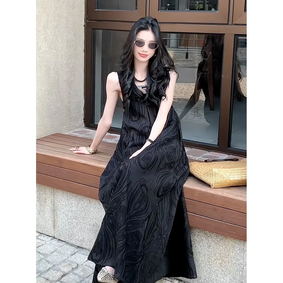 French Design Sense Light Luxury Elegant Sleeveless Vest Dress for Women Summer New Loose Jacquard High-end Long Dress - TikTok Shop Philippines French Design Sense Light Luxury Elegant Sleeveless Vest Dress for Women Summer New Loose Jacquard High-end Long Dress - TikTok Shop Philippines