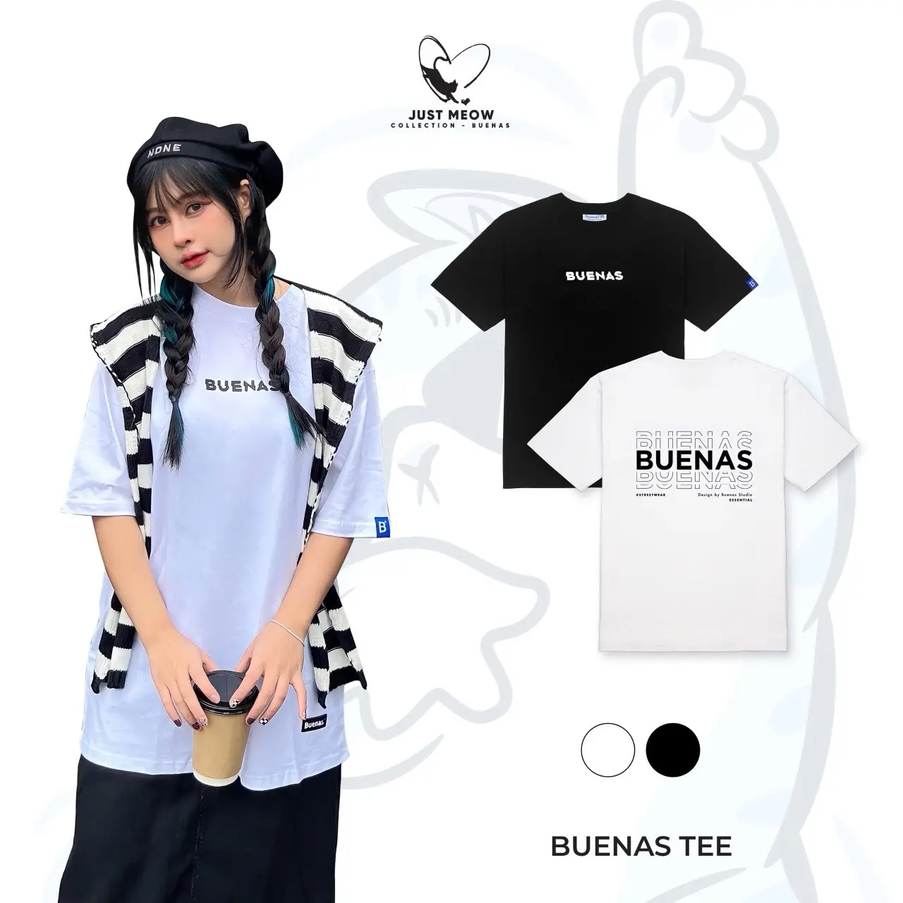 Áo thun local brand tay lỡ form oversize unisex cho nam nữ BUENAS - SWT71