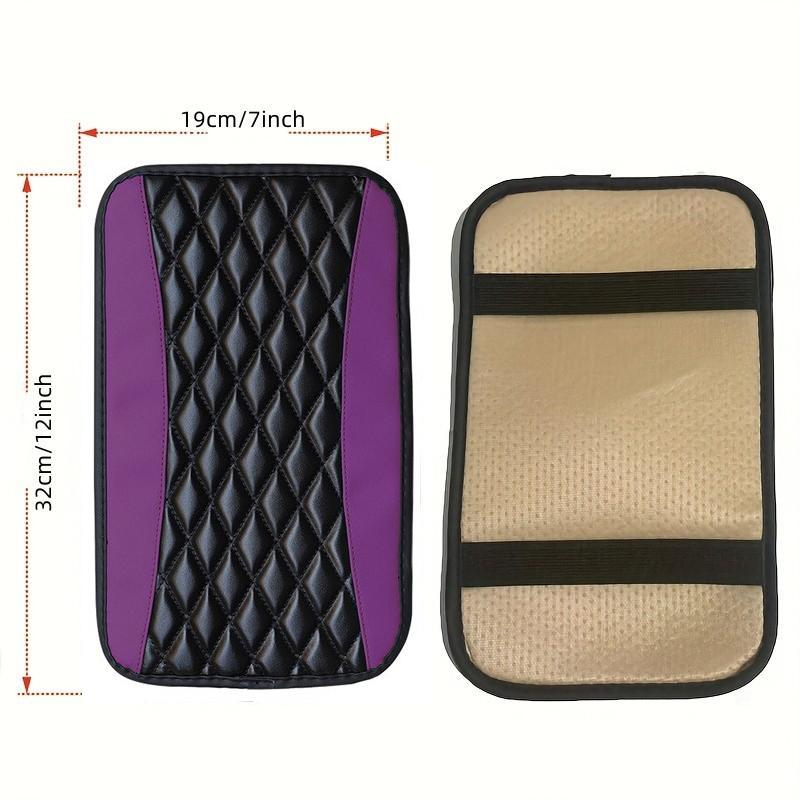 Car Armrest Cover, PU Leather Car Armrest Pad, Center Console Pad, Soft Car Armrest Protector, Universal Car Interior Decoration Accessories, Car Decor, Girly Car Accessory 3