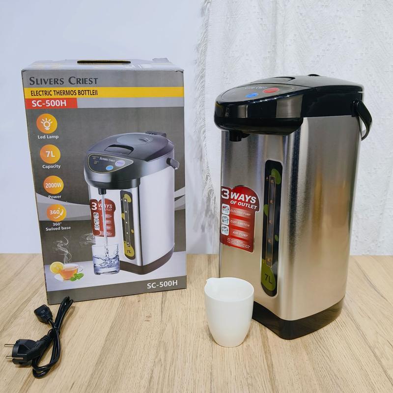  Bình Thủy Điện Giữ Nhiệt 6.8L Chất Liệu Thép Không Rỉ Công Nghệ Siêu Tốc 2000W Đun Nước Nhanh 