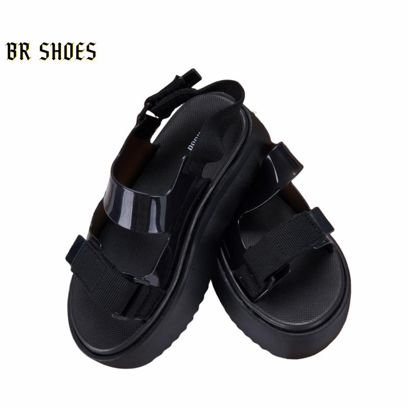 Product Introduction of Melissa Official Store Women Shoes Platform Sandals Magic Buckle Women Heightening Shoes Beach Sandals Quality True Love 11
