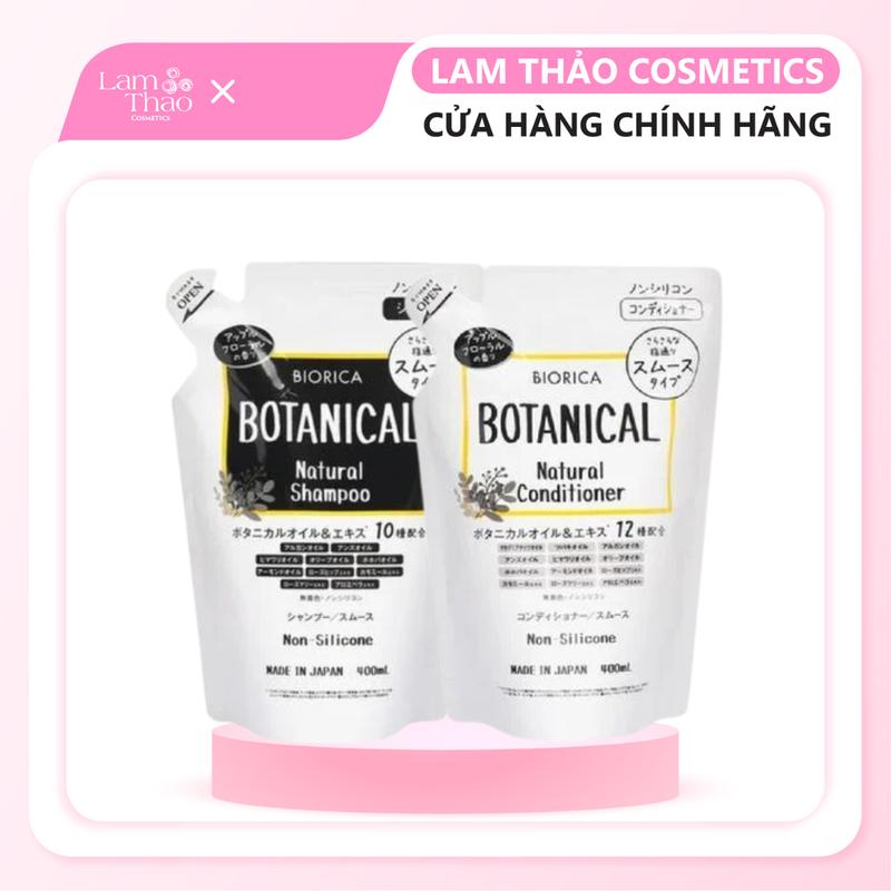 Dầu Gội và Dầu Xả Thực Vật Không Silicon Biorica Botanical Natural Non Silicone Women