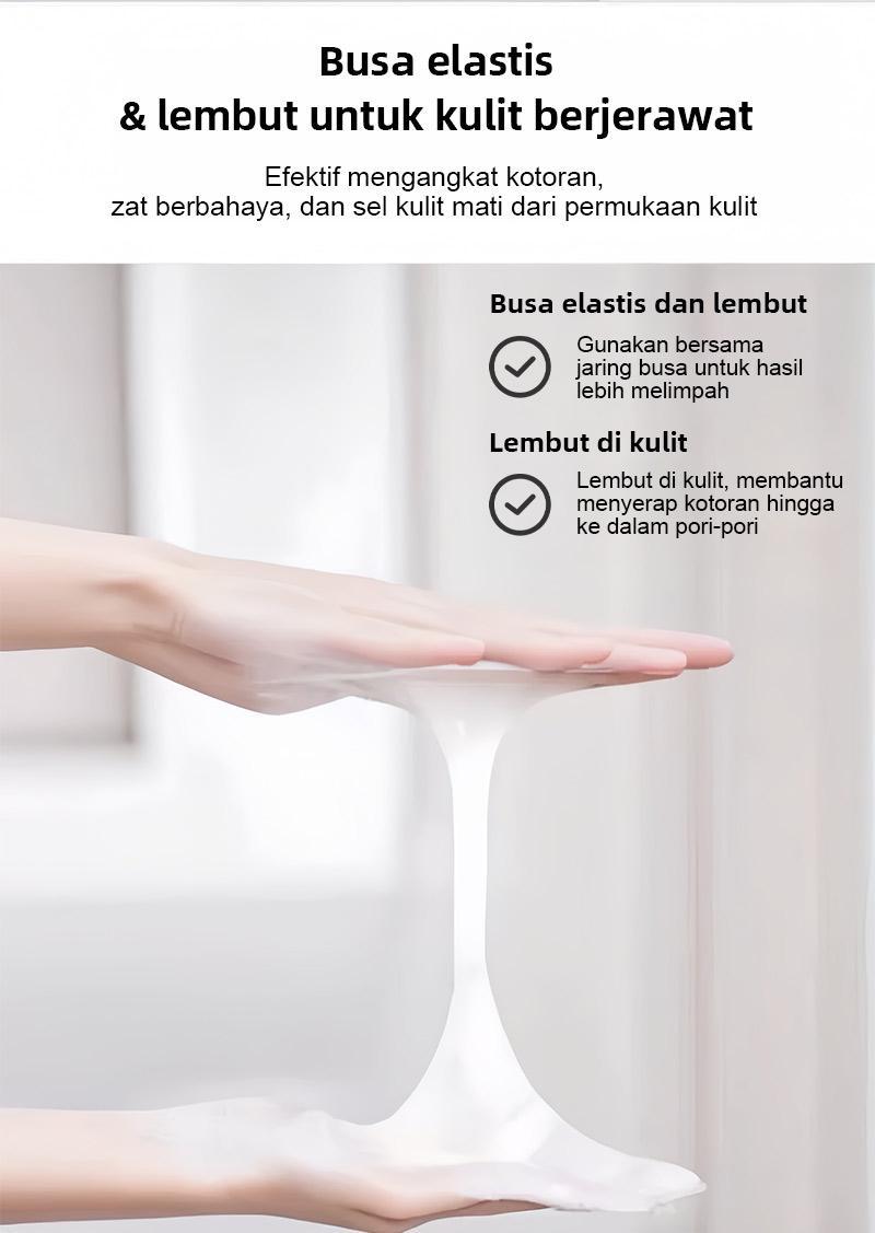 【COD】Sabun Keju – Mencerahkan, Atasi Jerawat, Kontrol Minyak + Jaring Busa