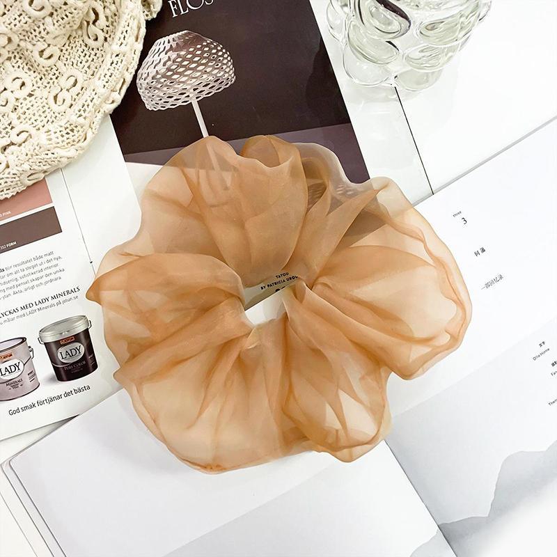 Product Introduction of Dây Buộc Tóc Cỡ Lớn, Thời Trang Ngọt Ngào Và Thanh Lịch, Phong Cách Cổ Điển Scrunchies Voan Nhăn, Dành Cho Phụ Nữ Và Trẻ Em Gái, Phụ Kiện Tóc, Hàng Mới Về Năm 2024 28