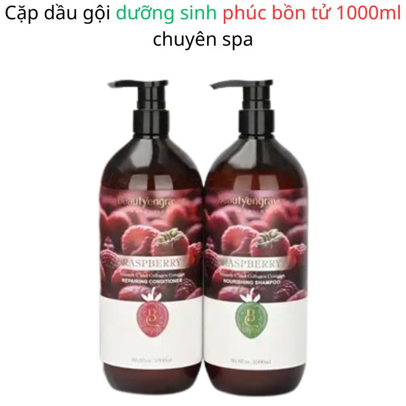  Cặp Dầu Gội Dưỡng Sinh Phúc Bồn Tử 1000ml Chuyên Spa 