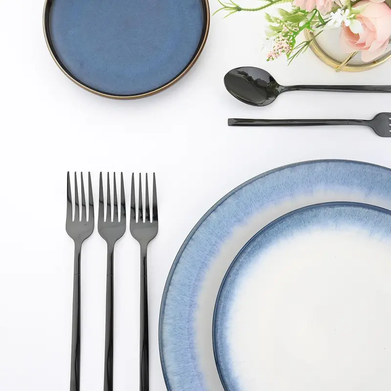Stainless Steel Cutlery Set (24pcs/set), Including Knives, Forks & Spoons, Tableware Set for Home Kitchen Dining Room, Utensils, Kitchenware 4