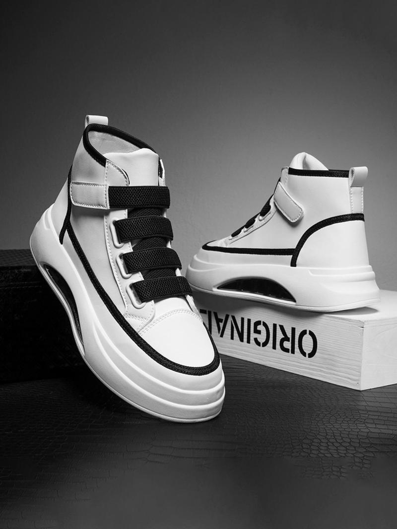 Product Introduction of Men's Fashion Casual Low Top Sneakers with Velcro Design, 1 Pair Lightweight Breathable Comfortable Sports Running Shoes for Daily Wear, Perfect for Students and Outdoor Sports 16