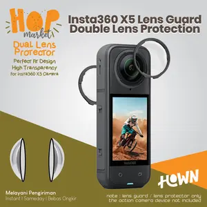 Lens Guard for Insta360 X5 (isi 2) Pelindung Lensa Anti Gores Cover Panoramic Protector compatible untuk Insta 360 X 5