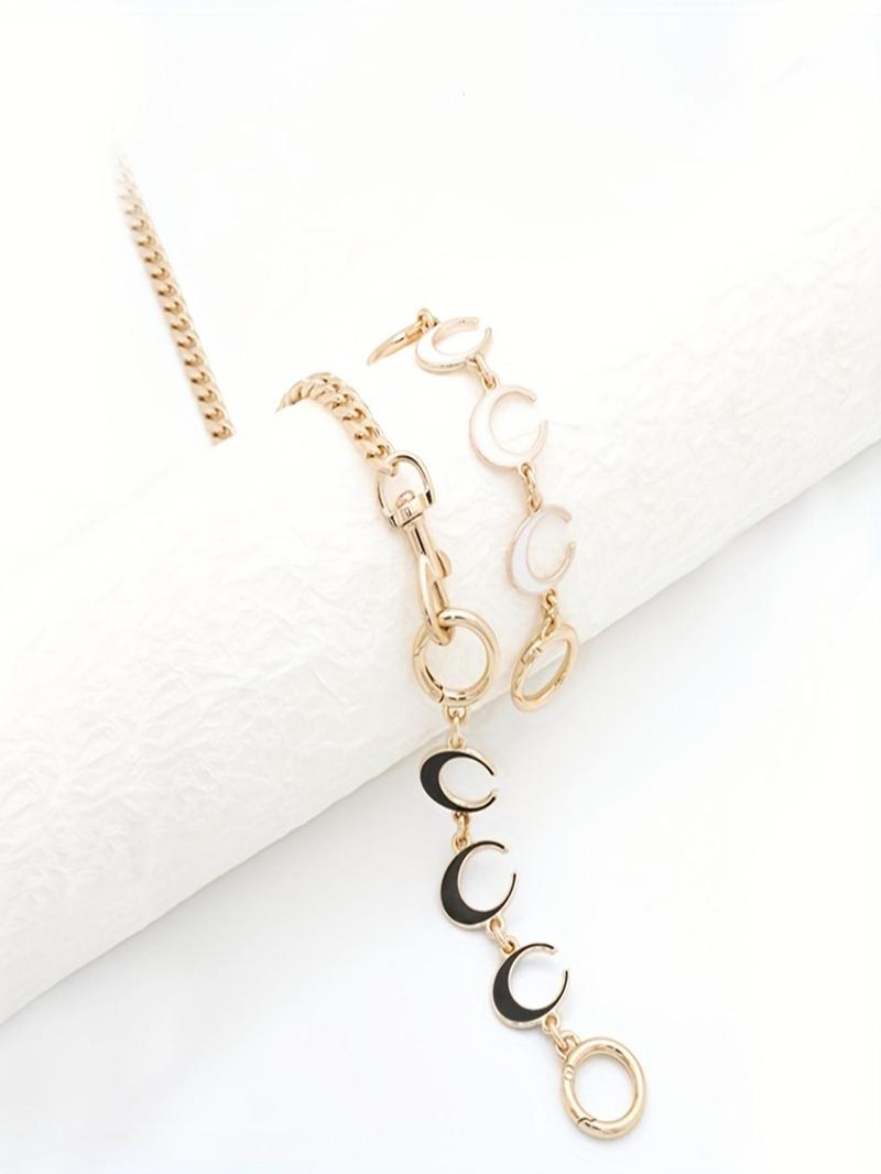 Product Introduction of Moon Design Bag Chains, Fashionable Bag Chains for Women's Handbag, Casual Trendy Versatile High-quality Daily Bag Decoration 5