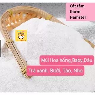 Cát tắm cho Hamster mùi Nho , Dâu, Hoa hồng, Baby, Trà xanh , Táo , Bưởi