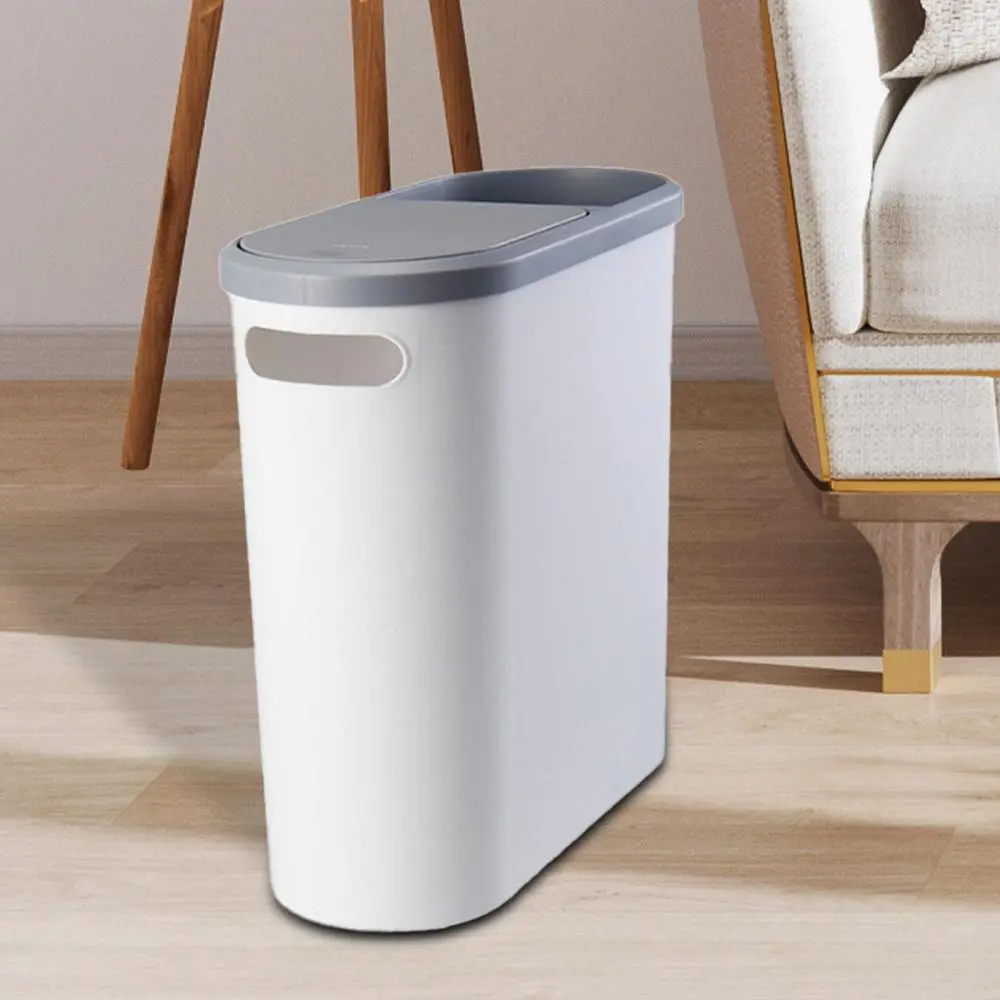 Bathroom Trash Bin Rubbish Can Waste Bin Home Use Waste Basket Living Room Bin for Living Room Kitchen Bedroom Home Bathroom