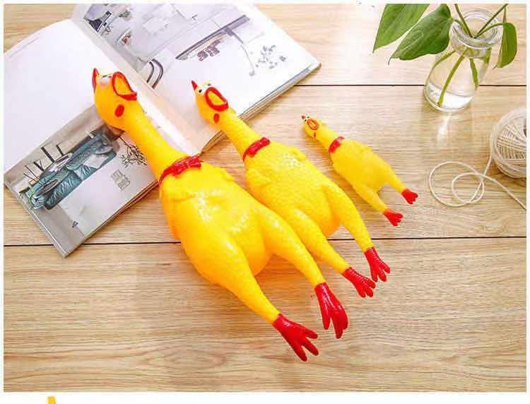 Product Introduction of 2025 Chicken Squeaky Sound Chicken Desperate Screaming Fighting Chicken Dog Toy Durable Chew Puppy Screaming Chicken Squeaky Chicken Toy 13