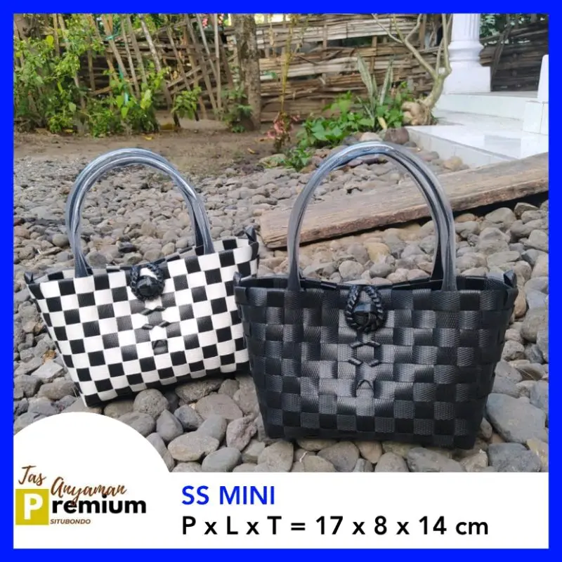 (SS MINI) Tas Anyaman (17x8x14cm) 0