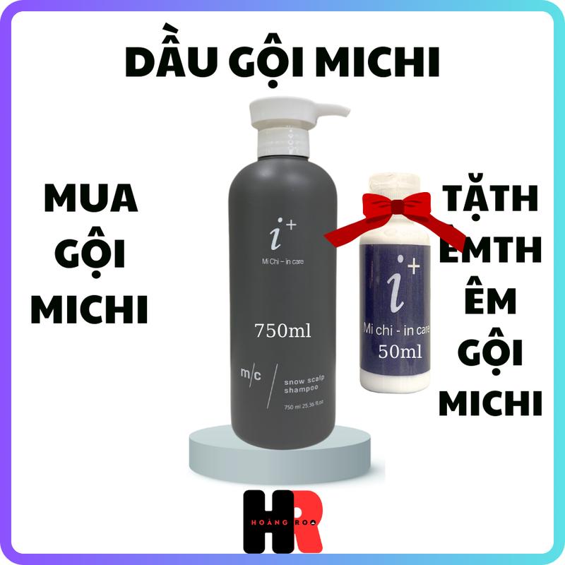  Dầu Gội Michi Hàn Quốc 750ml Tẩy Tế Bào Chết Da Đầu,Gàu,Ngứa,Rụng,Hói 