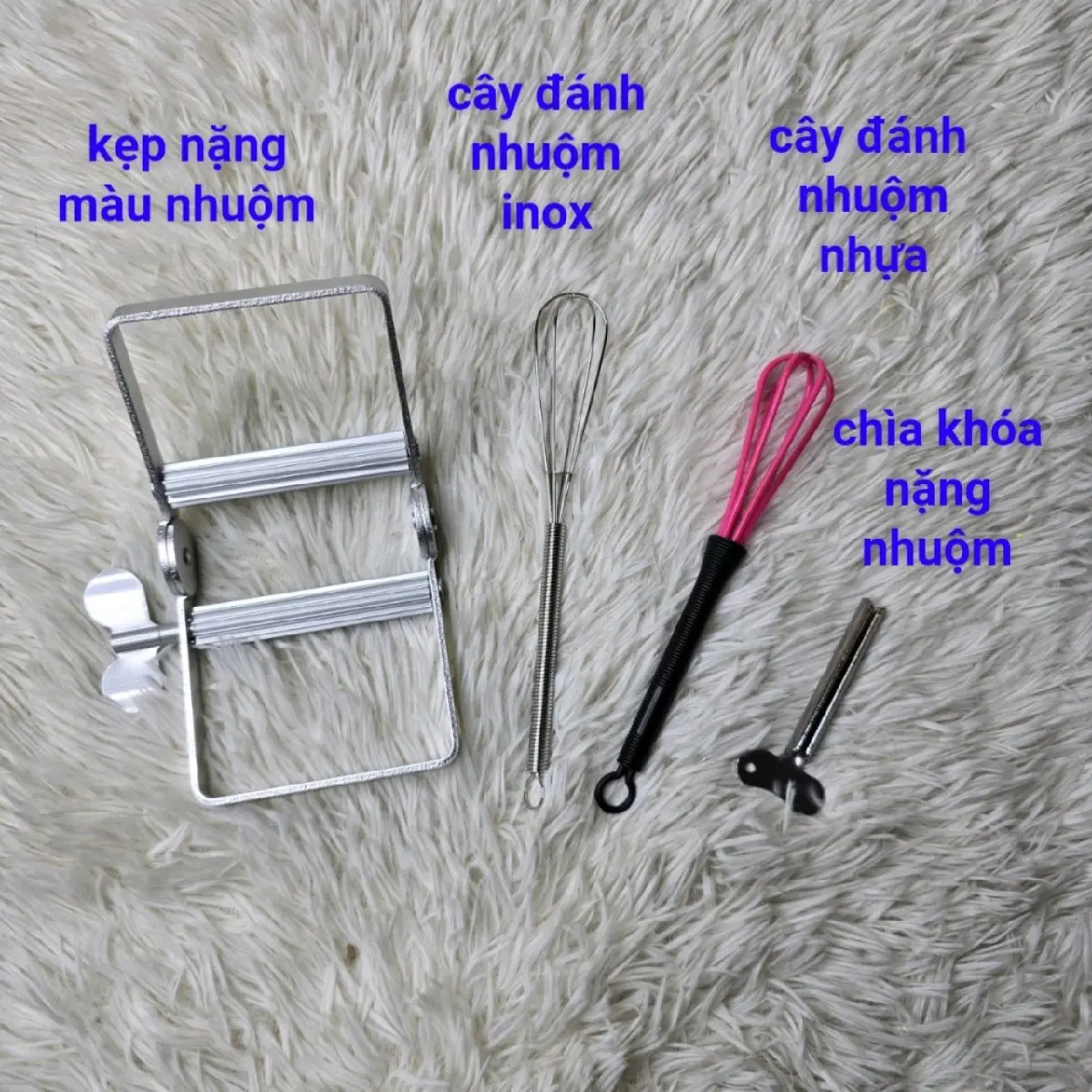 cây đánh thuoc nhuộm .kẹp nặng thuoc nhuộm.