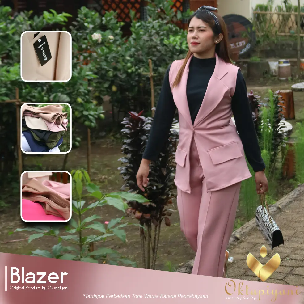 ROMPI WANITA BLEZER SCUBA PREMIUM KOREAN STYLE  - CASUAL - ATASAN WANITA - ROMPI WANITA panjang basic