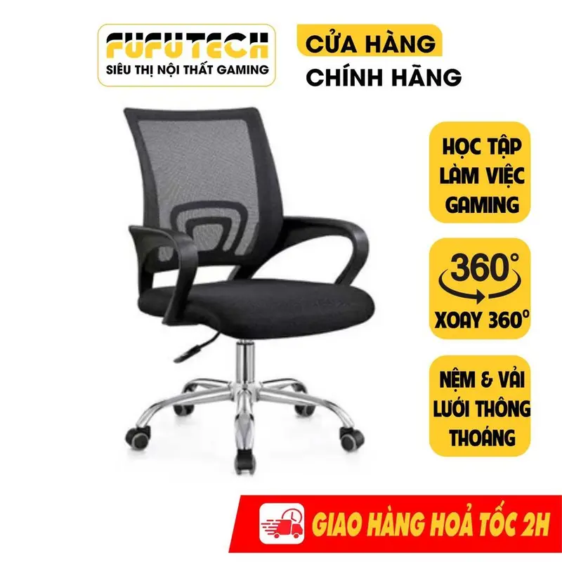 Ghế Xoay Văn Phòng, Ghế Làm Việc lưng lưới giá rẻ dùng làm viẹc tại nhà, văn phòng, học tập hiệu quả, bền bỉ GXVP001 0