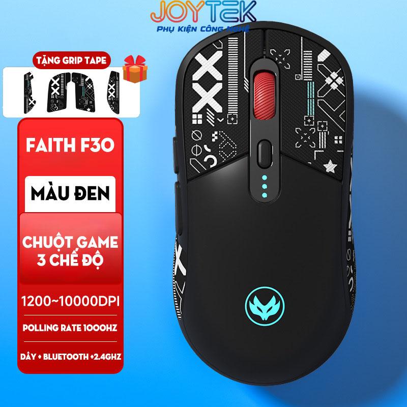 Chuột Gaming Atas F30 - Silent- 3 MODE Không dây Bluetooth - Pin sạc 500mah - Có app Marco